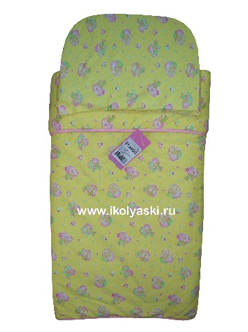 Комплект в коляску : подушка и одеяло, фирма Little Trek Литл Трек цвета розовый, голубой, желтый ,салатовый.
